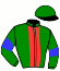 casaque portée par Guelpa J. jockey du cheval de course INVITE DE STAR, information pmu ZETURF