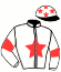 casaque portée par Feron J. Ch. jockey du cheval de course JUNGLE LIFE, information pmu ZETURF