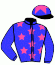 casaque portée par Garcia S. jockey du cheval de course ARAZZO, information pmu ZETURF
