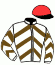 casaque portée par Caramanolis A. jockey du cheval de course CHINZ, information pmu ZETURF