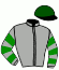 casaque portée par Garcia S. jockey du cheval de course L'ILE AU TRESOR, information pmu ZETURF