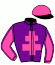 casaque portée par Howie N. jockey du cheval de course CARMELIA, information pmu ZETURF