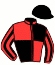 casaque portée par De Giles F. jockey du cheval de course BROKEN TWIN, information pmu ZETURF