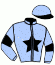 casaque portée par Breton J. B. jockey du cheval de course KALININGRAD, information pmu ZETURF