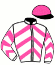 casaque portée par Champier G. jockey du cheval de course NINARISK, information pmu ZETURF