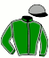 casaque portée par Benjamin Marie jockey du cheval de course LILIE BELLE, information pmu ZETURF