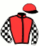 casaque portée par Lecoeuvre C. jockey du cheval de course PRETTYCHARLY, information pmu ZETURF