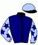 casaque portée par Duperche A. jockey du cheval de course KEVIN DES OUBEAUX, information pmu ZETURF