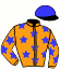 casaque portée par Devillard S. jockey du cheval de course INDIGO DE GODREL, information pmu ZETURF