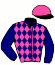 casaque portée par Demuro C. jockey du cheval de course HARRISON POINT, information pmu ZETURF