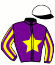 casaque portée par Crublet E. jockey du cheval de course BARTOLA, information pmu ZETURF