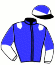 casaque portée par Holmquist Mme U. jockey du cheval de course SMART COOKIE, information pmu ZETURF