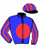 casaque portée par Boutin Hug. jockey du cheval de course WORTH A TEAM, information pmu ZETURF
