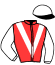 casaque portée par Crublet E. jockey du cheval de course MONACO RULES, information pmu ZETURF