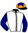 casaque portée par Pacaut Mlle C. jockey du cheval de course ORIENTAL DIAMOND, information pmu ZETURF
