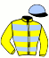 casaque portée par Lecoeuvre C. jockey du cheval de course SPEED DE CERISY, information pmu ZETURF