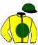 casaque portée par Cabre J. jockey du cheval de course SWEET VICTORY, information pmu ZETURF