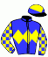 casaque portée par Trullier T. jockey du cheval de course NOT SO SILLY, information pmu ZETURF