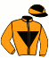 casaque portée par Brunelli Mlle M. jockey du cheval de course CHANT D'AUTOMNE, information pmu ZETURF