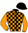 casaque portée par Demuro C. jockey du cheval de course BUTI, information pmu ZETURF