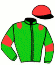 casaque portée par Mendizabal I. jockey du cheval de course JOLI COUP, information pmu ZETURF