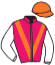 casaque portée par Waldhauser Mlle M. jockey du cheval de course POP LIFE, information pmu ZETURF