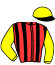 casaque portée par Piccone T. jockey du cheval de course ZANTARIO, information pmu ZETURF