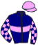casaque portée par Demuro C. jockey du cheval de course CELESTIN, information pmu ZETURF