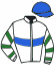 casaque portée par Valle Skar Mlle F. jockey du cheval de course NORRIDOR, information pmu ZETURF casaque portée par Valle Skar Mlle F. jockey du cheval de course NORRIDOR, information pmu ZETURF