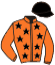 casaque portée par Valle Skar Mlle F. jockey du cheval de course MAGICAL LOVE, information pmu ZETURF