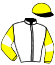 casaque portée par Guyon M. jockey du cheval de course LOU MAN, information pmu ZETURF