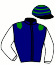 casaque portée par Planque S. jockey du cheval de course GOGUEN SPAISE, information pmu ZETURF
