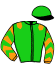 casaque portée par Gibello Sacco D. jockey du cheval de course MISS ALIX, information pmu ZETURF