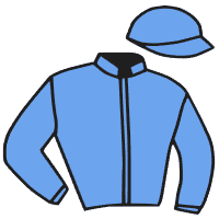 casaque portée par Lelievre Mlle C. jockey du cheval de course EMENCOURT BLEQUIN, information pmu ZETURF