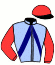casaque portée par Metzemaekers Mme I. jockey du cheval de course GIANA DE CAZOULENE, information pmu ZETURF