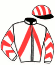 casaque portée par Fresneau Mlle K. jockey du cheval de course IMMORTELLE DE BLAY, information pmu ZETURF