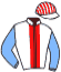 casaque portée par Santiago Mlle D. jockey du cheval de course OLYMPIC DREAM, information pmu ZETURF casaque portée par Santiago Mlle D. jockey du cheval de course OLYMPIC DREAM, information pmu ZETURF
