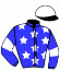 casaque portée par Ruis S. jockey du cheval de course ONE POINT, information pmu ZETURF