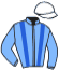 casaque portée par Mme Coralie Pacaut jockey du cheval de course MIDDLE KICK, information pmu ZETURF