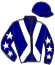 casaque portée par Veron F. jockey du cheval de course QUENTOR, information pmu ZETURF
