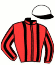 casaque portée par Martens C. jockey du cheval de course LA CLASSE MIMI, information pmu ZETURF