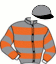 casaque portée par Di Nardo A. jockey du cheval de course CAPITAL MAIL, information pmu ZETURF