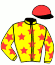casaque portée par Gubellini P. jockey du cheval de course DAUGHTER AS, information pmu ZETURF