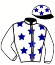 casaque portée par Desbordes D. jockey du cheval de course LOLITA DE L'ETOILE, information pmu ZETURF casaque portée par Desbordes D. jockey du cheval de course LOLITA DE L'ETOILE, information pmu ZETURF