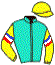 casaque portée par Martens C. jockey du cheval de course KING COLE, information pmu ZETURF