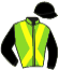 casaque portée par Sorel Hug. jockey du cheval de course HUNMEC SOMOLLI, information pmu ZETURF casaque portée par Sorel Hug. jockey du cheval de course HUNMEC SOMOLLI, information pmu ZETURF