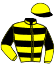casaque portée par Thonnerieux K. jockey du cheval de course LILLY DE GOUYE, information pmu ZETURF