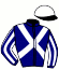 casaque portée par Roubaud S. jockey du cheval de course GUNNER, information pmu ZETURF casaque portée par Roubaud S. jockey du cheval de course GUNNER, information pmu ZETURF