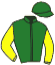 casaque portée par Gubellini P. jockey du cheval de course CHANCE EK, information pmu ZETURF casaque portée par Gubellini P. jockey du cheval de course CHANCE EK, information pmu ZETURF
