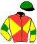 casaque portée par Champier G. jockey du cheval de course JOLIFOU DE GUYE, information pmu ZETURF casaque portée par Champier G. jockey du cheval de course JOLIFOU DE GUYE, information pmu ZETURF